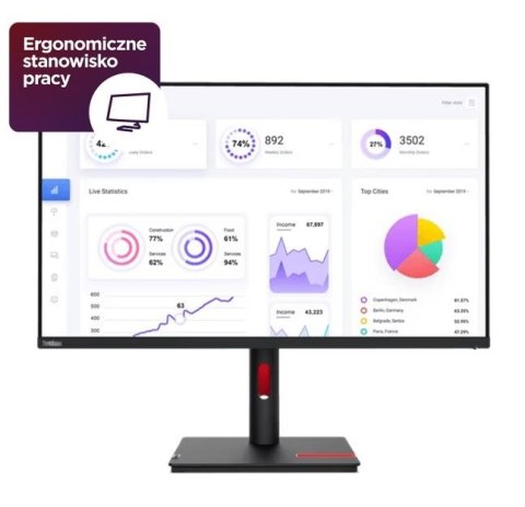 Monitor 31,5 cali ThinkVision T32p-30 63D2GAT1EU