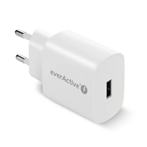 Ładowarka sieciowa 230V EVERACTIVE SC-250Q 1xUSB-A 18W biała