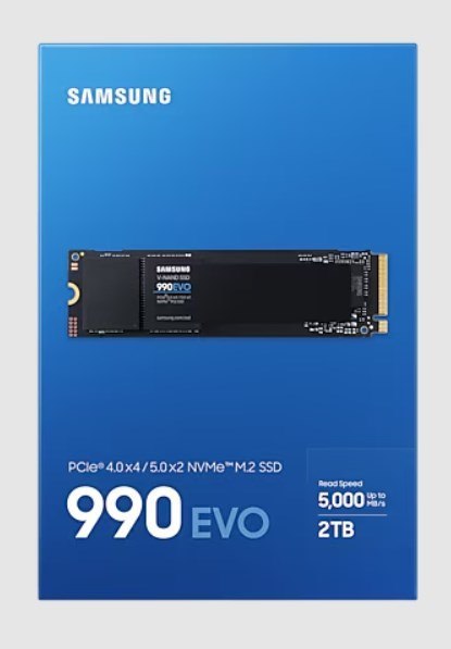 Dysk SSD Samsung 990 EVO 2TB M.2 2280 PCI-E x4 Gen4 NVMe