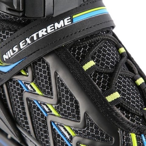 Łyżworolki NILS Extreme NA1128 czarno-limonkowe rozm. L (39-42)