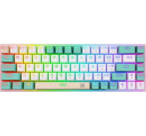 Klawiatura mechaniczna VEXX GK-084 podświetlenie RGB Biała