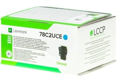 Lexmark Toner 78C2UCE Cyan