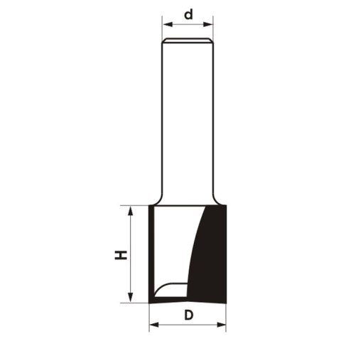 FREZ TRZPIENIOWY CNC PREMIUM PROSTY DWUPŁYTKOWY D=16xH=35/d=12 GLOBUS WAPIENICA