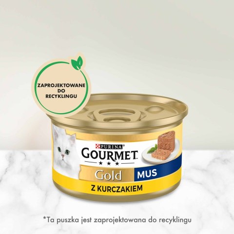 PURINA Gourmet Gold Mus z kurczakiem - mokra karma dla kota - 85g