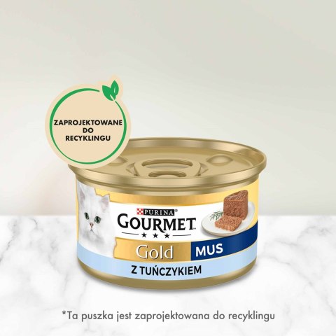 PURINA Gourmet Gold Mus z tuńczykiem - mokra karma dla kota - 85 g