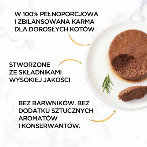 PURINA Gourmet Gold Mus z wołowiną - mokra karma dla kota - 85 g