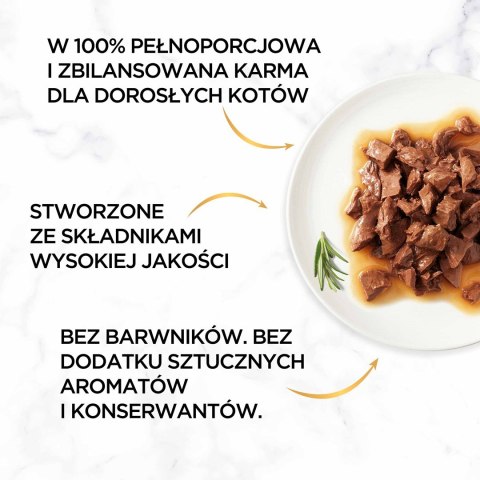 GOURMET GOLD Sauce Delight z wołowiną - mokra karma dla kota - puszka - 85 g