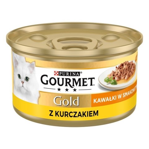 GOURMET GOLD Sauce Delights mokra karma dla kota z kurczakiem 85 g