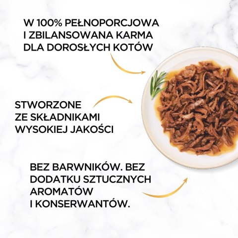 GOURMET GOLD Succulent Delights Wołowina - mokra karma dla kota - 85g