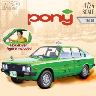 Model plastikowy Hyundai Pony gen. 1 Taxi 1/24