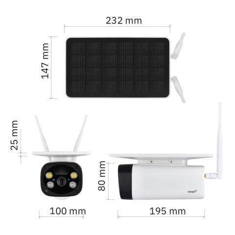 OMAJIN ZEWNĘTRZNA KAMERA SOLARNA OSC-01-EU