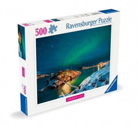 *Puzzle 500el Zorza pola rna nad Bergsfjord