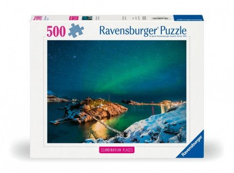 *Puzzle 500el Zorza pola rna nad Bergsfjord