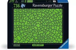 *Puzzle Krypt Neon Zielo ny 736 elemntow