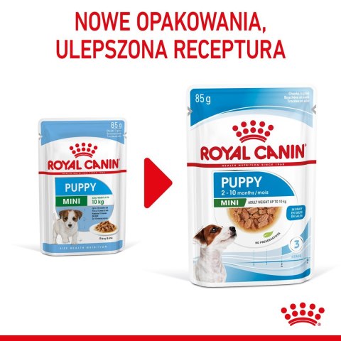 ROYAL CANIN SHN Mini Puppy w sosie - mokra karma dla szczeniąt - 12X85g