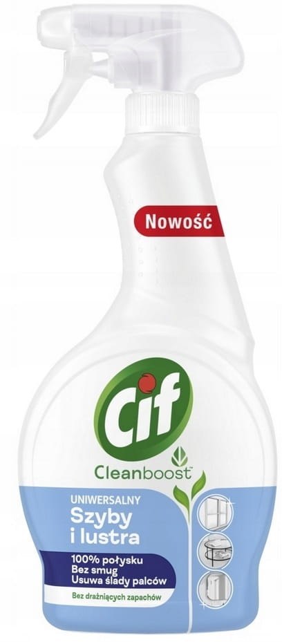 CIF Cleanboost Uniwersalny Płyn Do Szyb i Luster 500ml