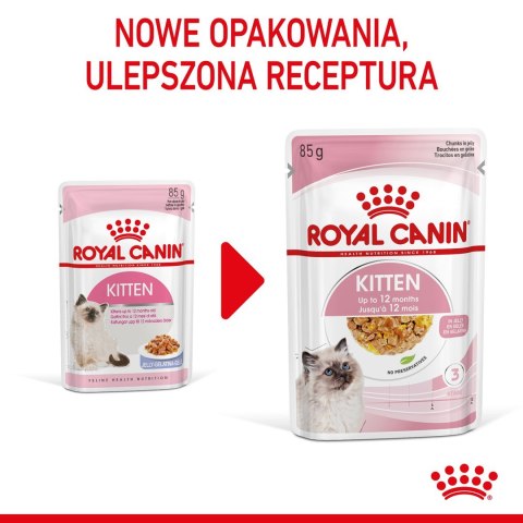 ROYAL CANIN FHN Kitten Instinctive w sosie - mokra karma dla kociąt - 12x85g