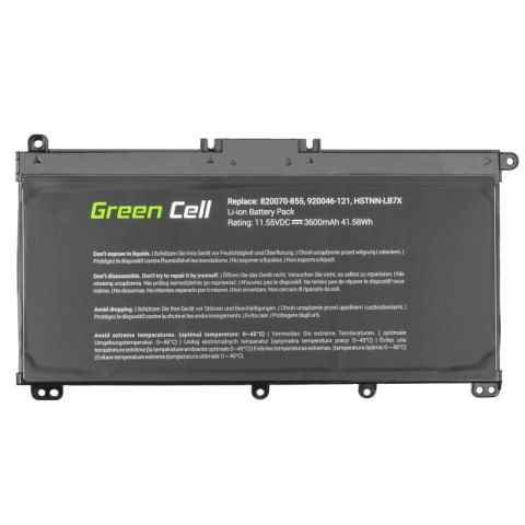 GREEN CELL BATERIA HP145 TF03XL DO HP PAVILION 14 15 15T 15Z 17 17Z 3400MAH 11,55V