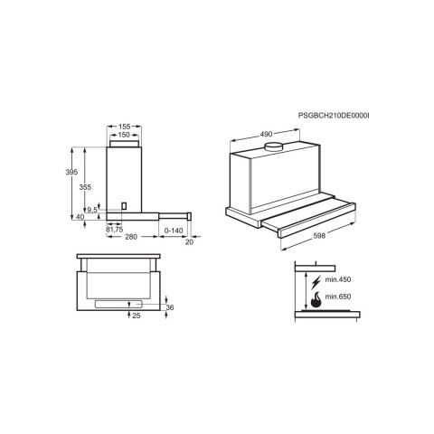 Okap ELECTROLUX LFP616X