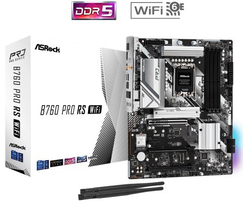 Płyta główna B760 Pro RS WIFI s1700 4DDR5 DP/HDMI M.2 ATX