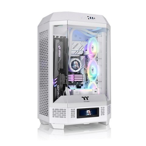 Obudowa - The Tower 300 Tempered Glass x 3, CT140 Fan x 2 Biała