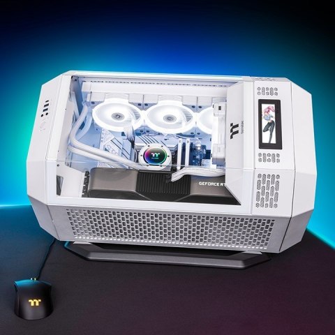 Obudowa - The Tower 300 Tempered Glass x 3, CT140 Fan x 2 Biała