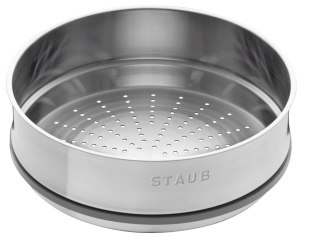 Garnek żeliwny okrągły z wkładem STAUB La Cocotte 40508-819-0 - 3.8 ltr. grafitowy