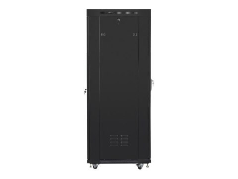 LANBERG SZAFA STOJĄCA RACK 19" 37U 600X800 DRZWI SZKLANE LCD CZARNA FF01-6837-12BL (FLAT PACK)