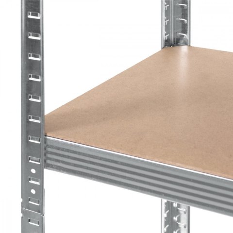 Regał magazynowy metalowy szafka 175 kg x5 ocynk rozkładany MDF GB378