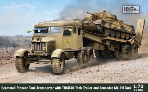 Model plastikowy Scammell Tank Transporter With TRCU30 Trailer and Crusader