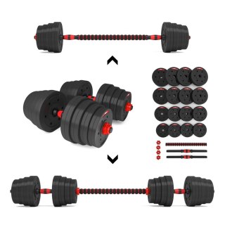 Sztangielki-Sztanga 2w1 SGP30 HMS 30 kg