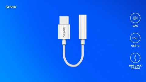 Adapter USB-C - Mini Jack 3,5 mm, Samsung, AK-52