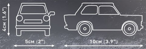 Klocki 72 elementów Trabant 601