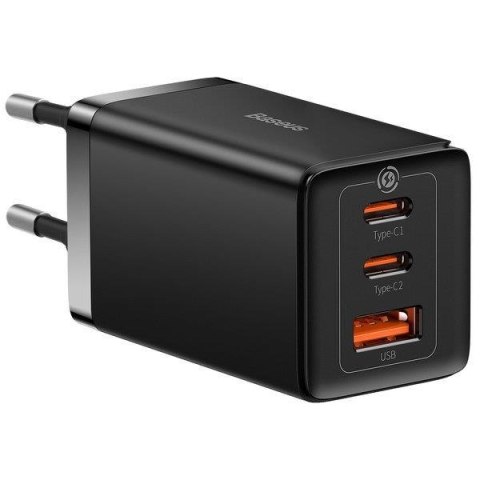 Ładowarka sieciowa Baseus GaN 5 Pro Fast Charger CCGP120201 65W 1x USB-A 2x USB-C PD 3.0 QC 4.0 + kabel USB-C