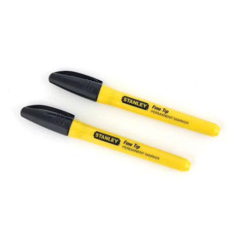 MARKER CZARNY FINE TIP (2szt.) STANLEY