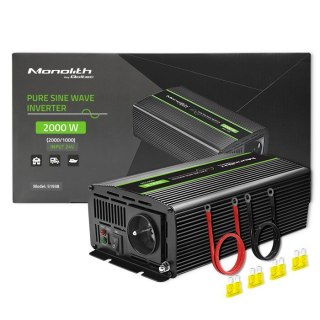 Przetwornica napięcia Monolith | 1000W | 2000W | 24V na 230V | Czysty Sinus