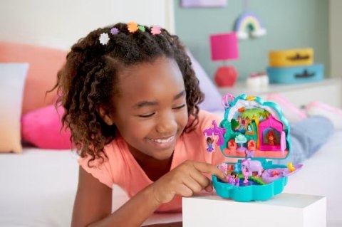 *Polly Pocket Ogrod pawi a zestaw kompaktowy