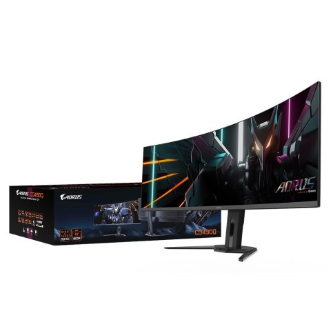 Monitor Gigabyte 49" AORUS CO49DQ 2xHDMI DP 3xUSB 3.0 USB-C głośniki 2x5W