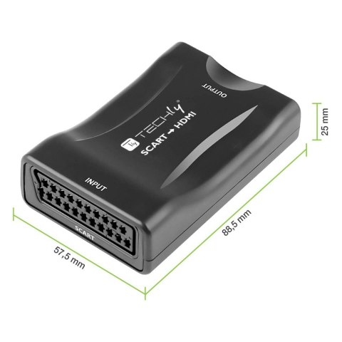 Konwerter AV Euro SCART do HDMI 720p/1080p Techly