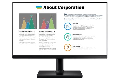 MONITOR SAMSUNG LED 24" LF24T450FZUXEN