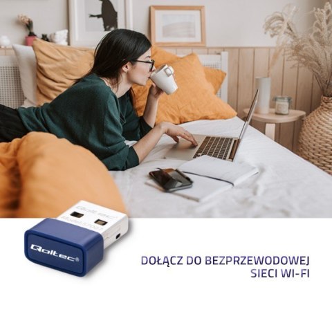 QOLTEC ADAPTER WI-FI BEZPRZEWODOWY STANDARD N | BT 4.0 USB