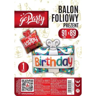 Balon foliowy PREZENT ANT0027 GO PARTY