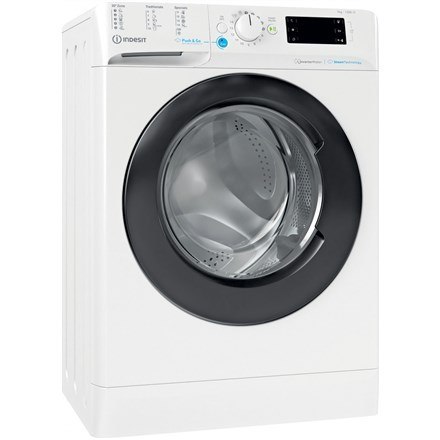 INDESIT Pralka BWSE 71295X WBV EU Klasa efektywności energetycznej B, Ładowanie od przodu, Pojemność prania 7 kg, 1200 obr./min,