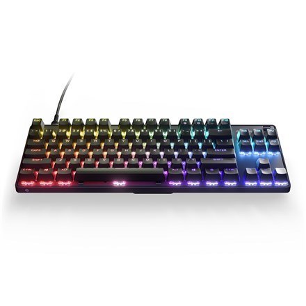 SteelSeries Gaming Keyboard Apex 9 TKL Gaming keyboard Durable and Portable, the detachable USB-C braided cable can withstand th