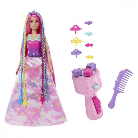 *Barbie Dreamtopia Ksiez niczka Zakrecone pasemka