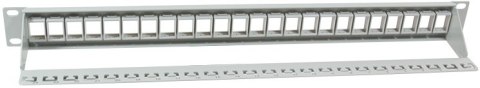 LOGILINK- Patchpanel Keystone 24-portowy, nieekranowany, szary