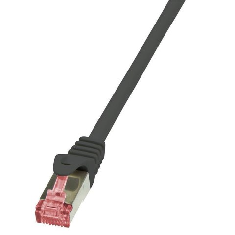 LOGILINK S/FTP Cat.6 0.5 m Czarny 0.5 Patchcord