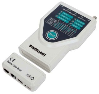 Tester okablowania RJ-11/RJ-45/USB/1394/BNC Intellinet