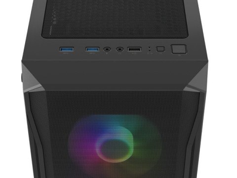 Obudowa Fury Shobo SH4F RGB Midi Tower z oknem Czarna