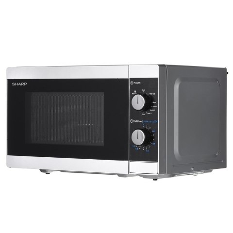 Kuchenka mikrofalowa SHARP YC-MG01E-S (800W; 20l; kolor srebrny)